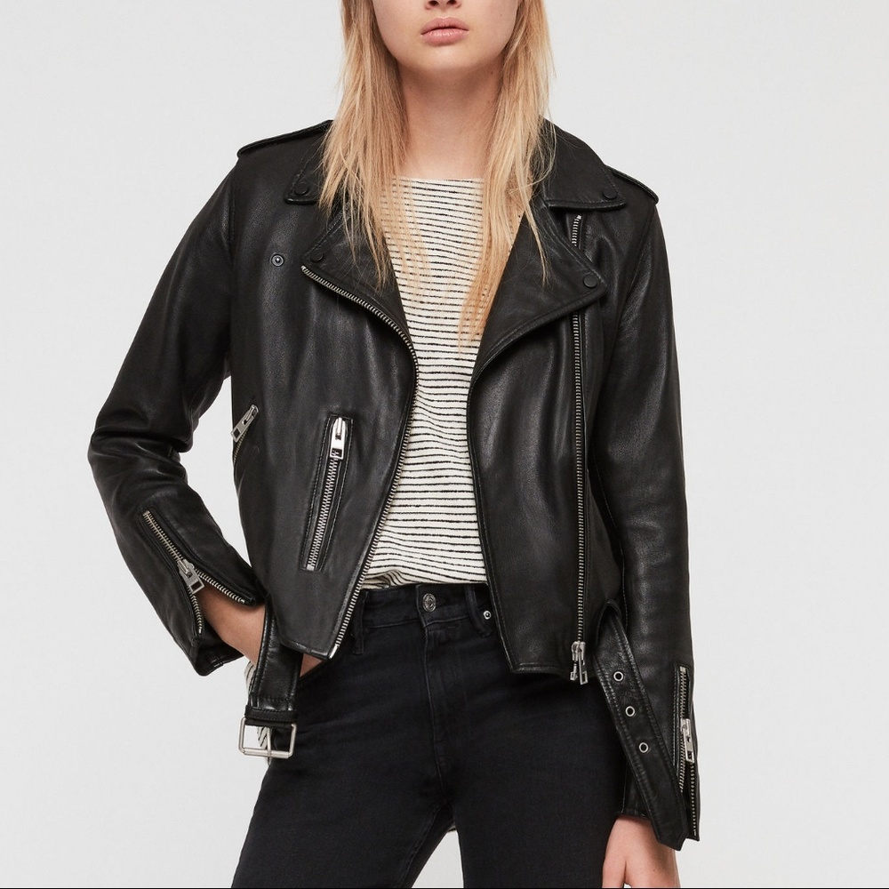NWT AllSaints Balfern Leather Jacket